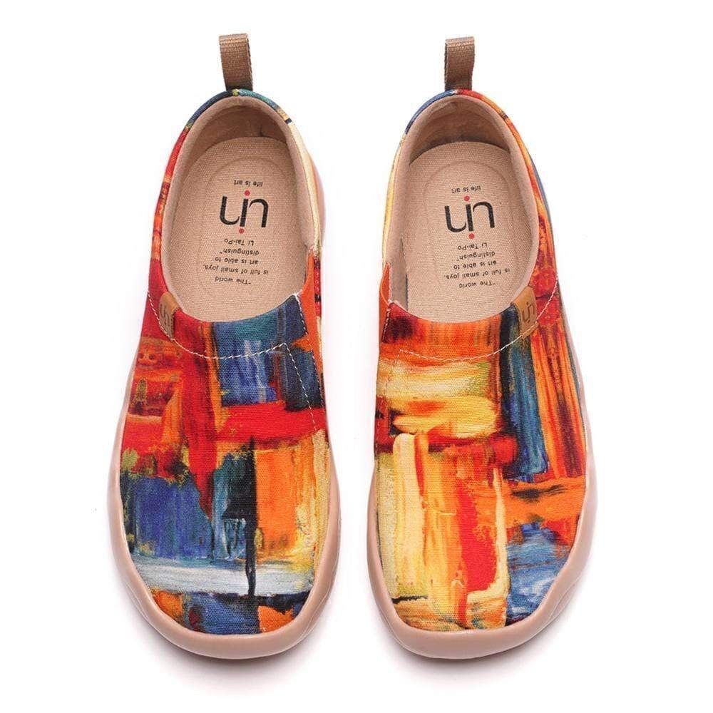 UIN Women's Slip On Casual Loafers Comfort Soft Walking Shoes (Color Zone)